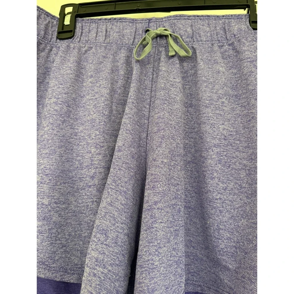 #A- 036- Nike Womens Purple Heathered Dri-FIT Training Shorts 918301-540 XL